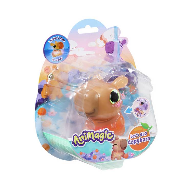 Animagic Glo Capybara squishy bath toy, UK version