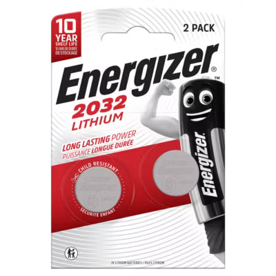Energizer lithium coin battery 2032 2-pack - British product