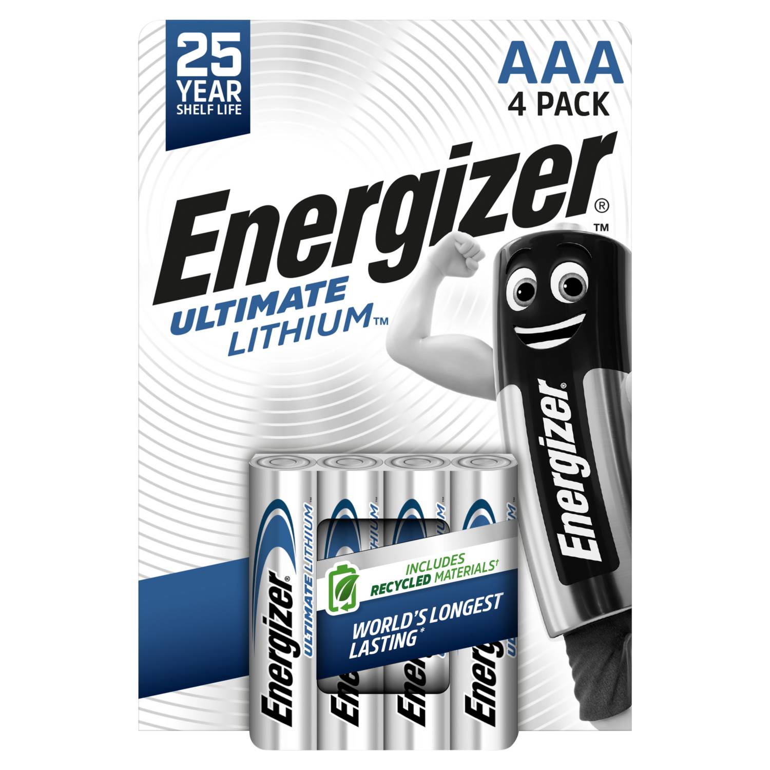 Energizer Ultimate Lithium AAA batteries 4 pack, imported from the UK