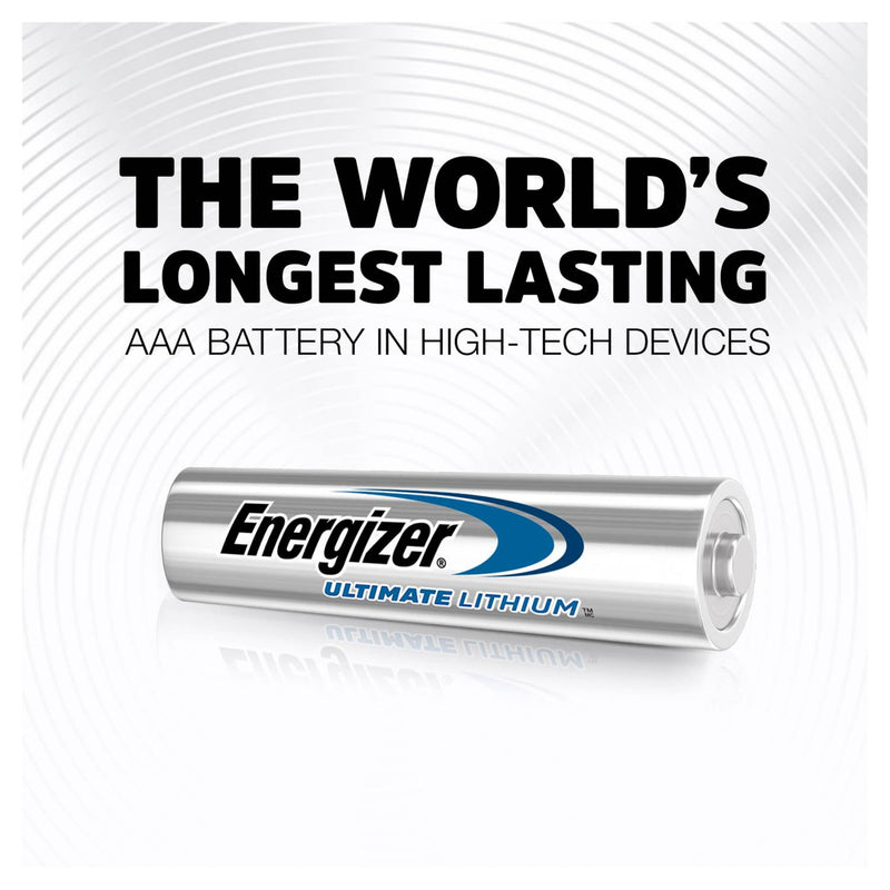 Energizer Ultimate Lithium AAA batteries 4 pack, imported from the UK