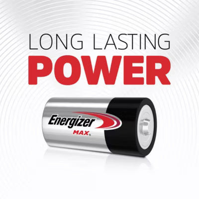 Piles Alcalines Energizer Max C, Pack de 2