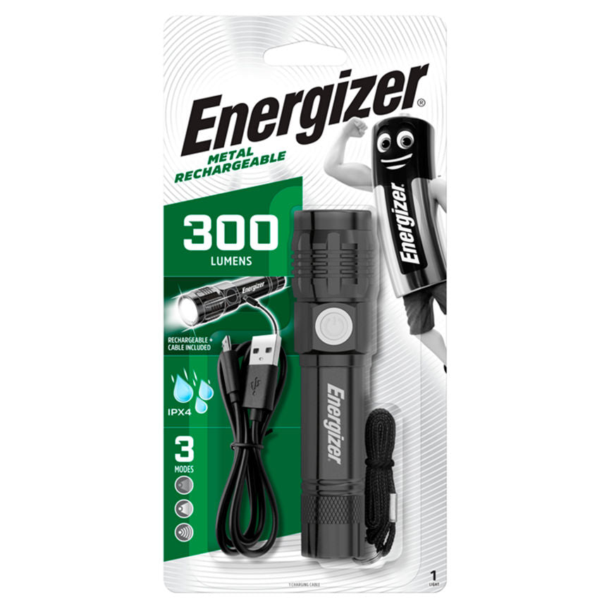 Energizer Metal Rechargeable Torch GOODS ASDA   