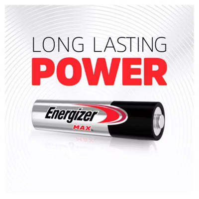 ASDA Energizer Max AAA Alkaline Batteries 4 Pack - Kjøp online hos McGrocer