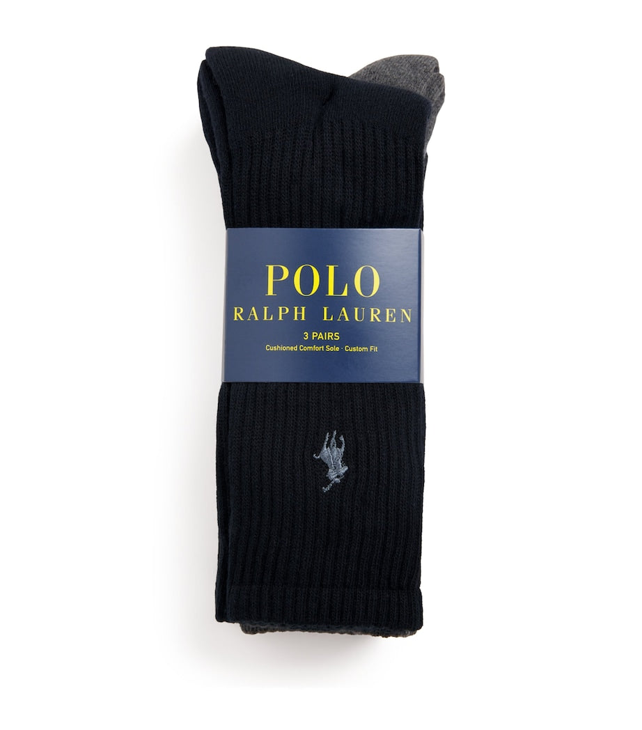 Polo Ralph Lauren cotton sport socks pack of 3 (British brand)