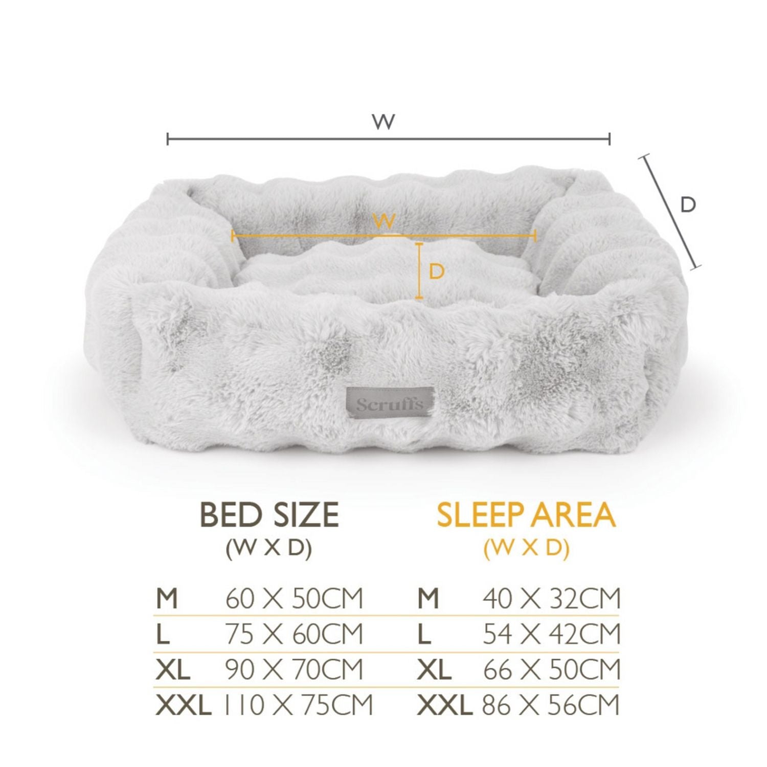 Scruffs Alpine Champagne Dog Bed - Large