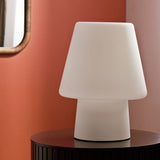 Habitat table lamp Flore Glass XL white, UK version