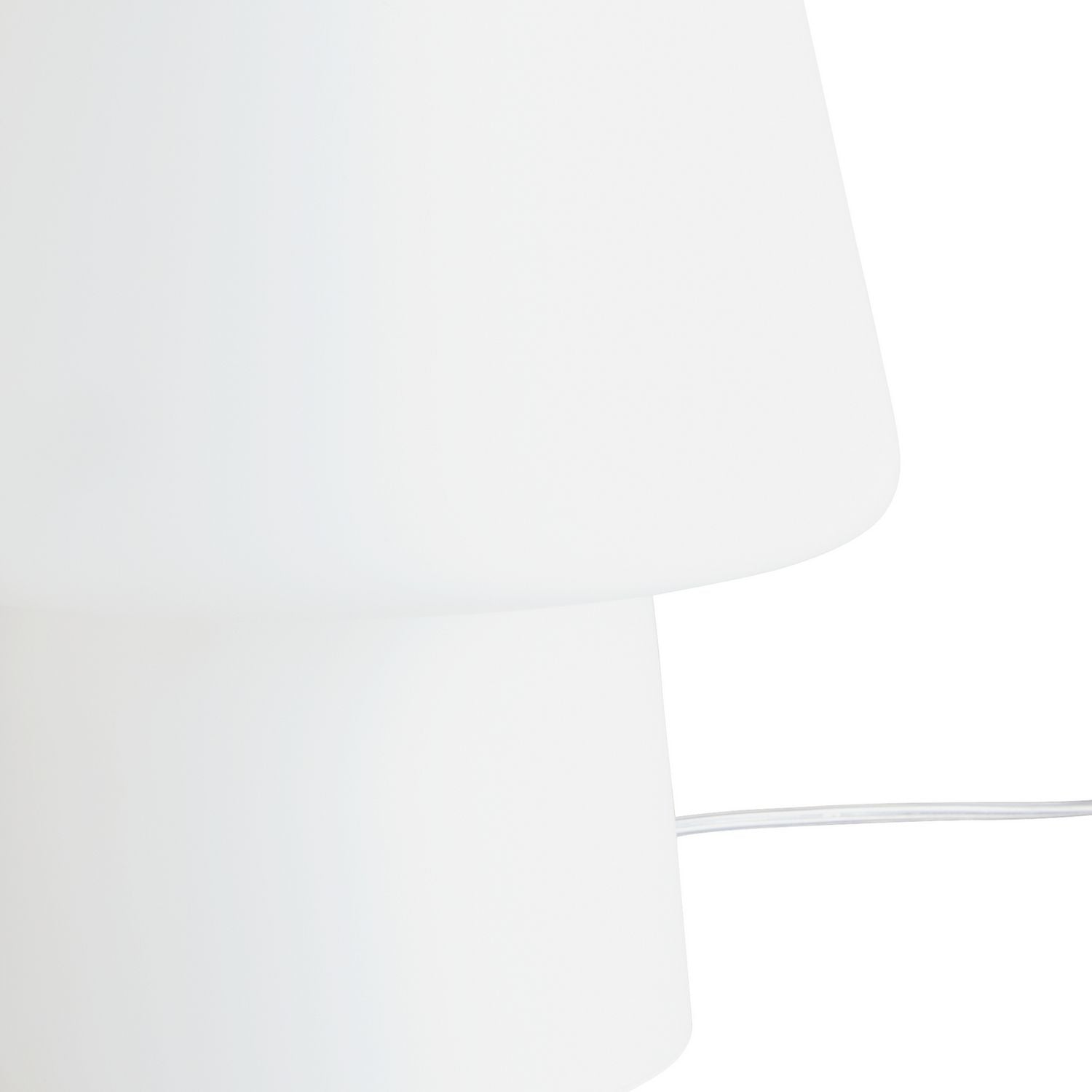 Habitat table lamp Flore Glass XL white, UK version