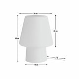 Habitat table lamp Flore Glass XL white, UK version
