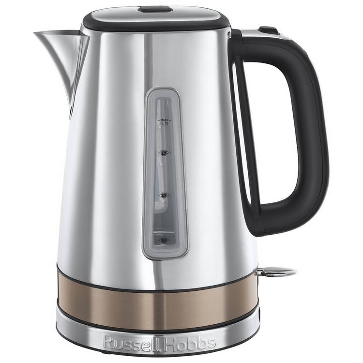 Russell Hobbs Luna Quiet Boil kettle with titanium trim, UK version