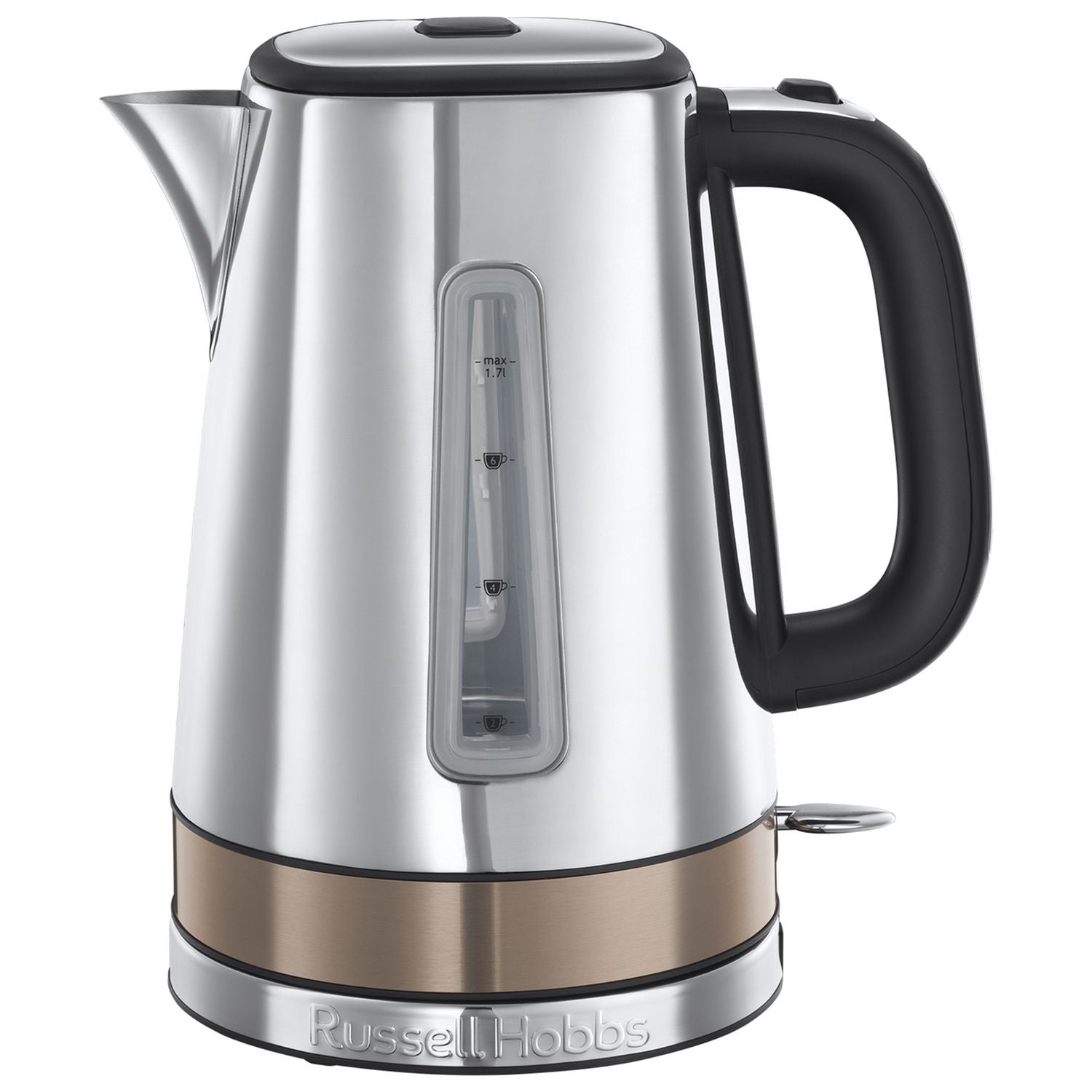 Russell Hobbs Luna Quiet Boil kettle with titanium trim, UK version