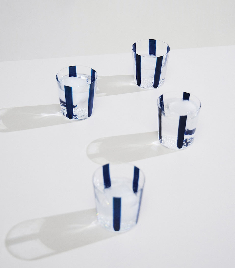The Conran Shop Nova Stripe glass tumblers 360ml (British brand)