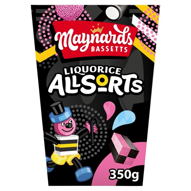 Maynards Bassetts Liquorice Allsorts Sweets Carton   350g