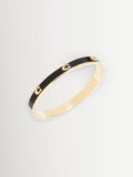COACH black and gold enamel bangle bracelet - British product