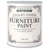 Rust-Oleum chalky furniture paint Chalk White 750ml (British brand)