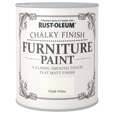 Argos Rust-Oleum Chalky Furniture Matt Paint Chalk White 750ml- Buy online at McGrocer