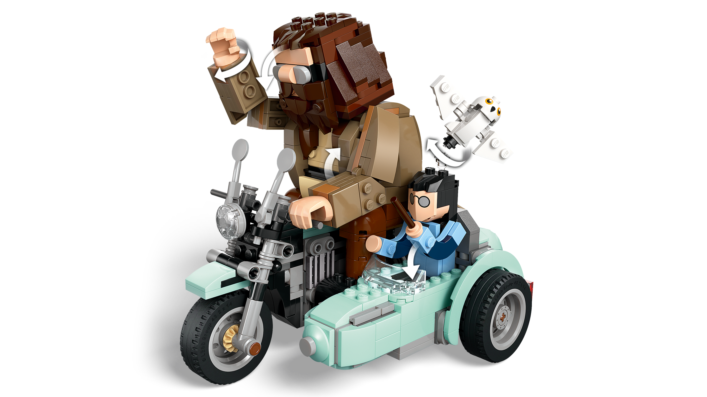 LEGO Harry Potter Hagrid and Harrys Motorcycle Ride Building Set, UK version