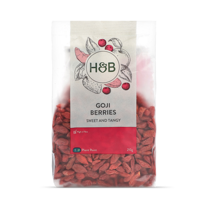 Holland & Barrett Goji Berries 210g dried snack, UK version