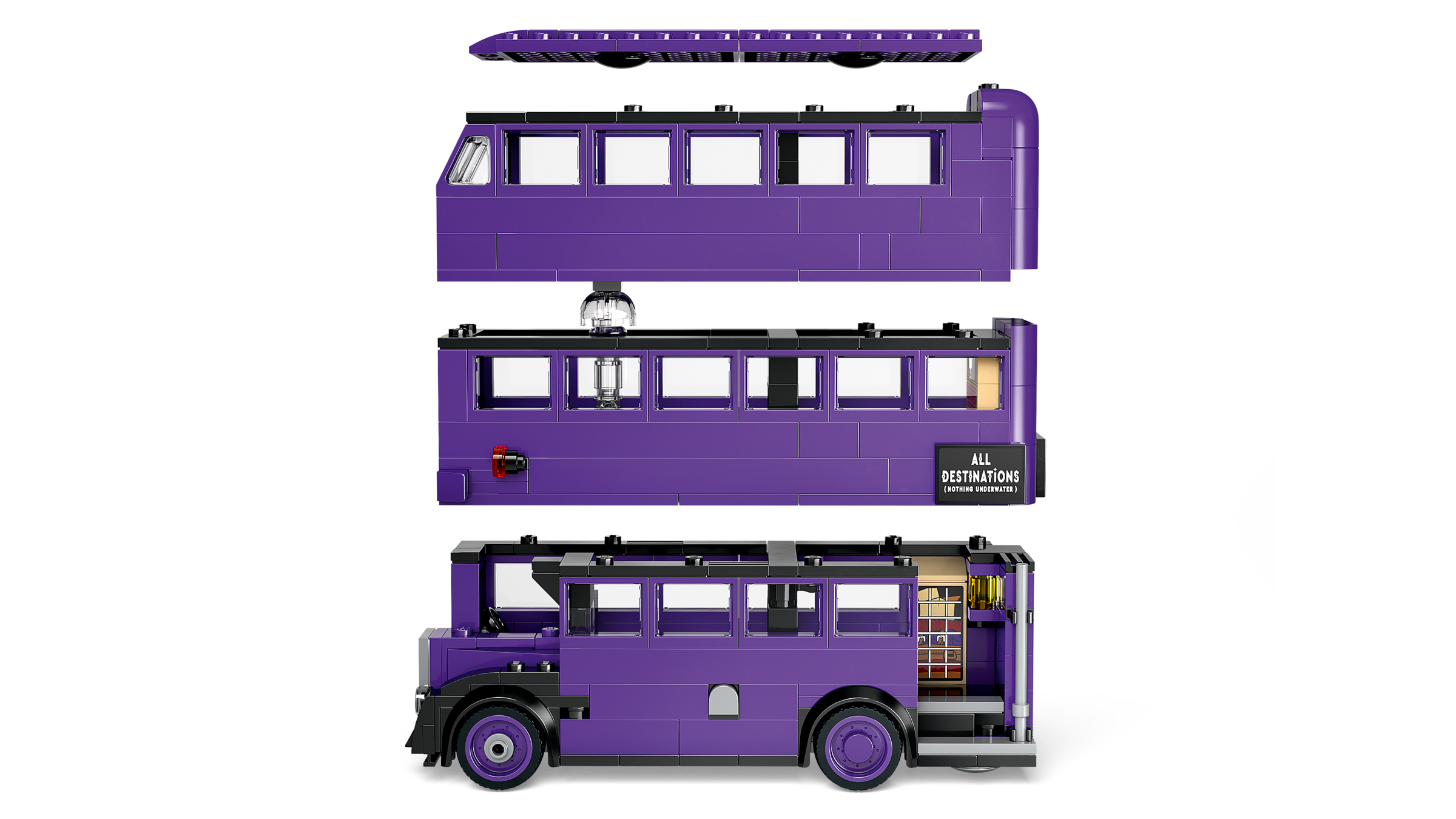 LEGO Knight Bus Adventure Building Set 499 Pieces, UK version