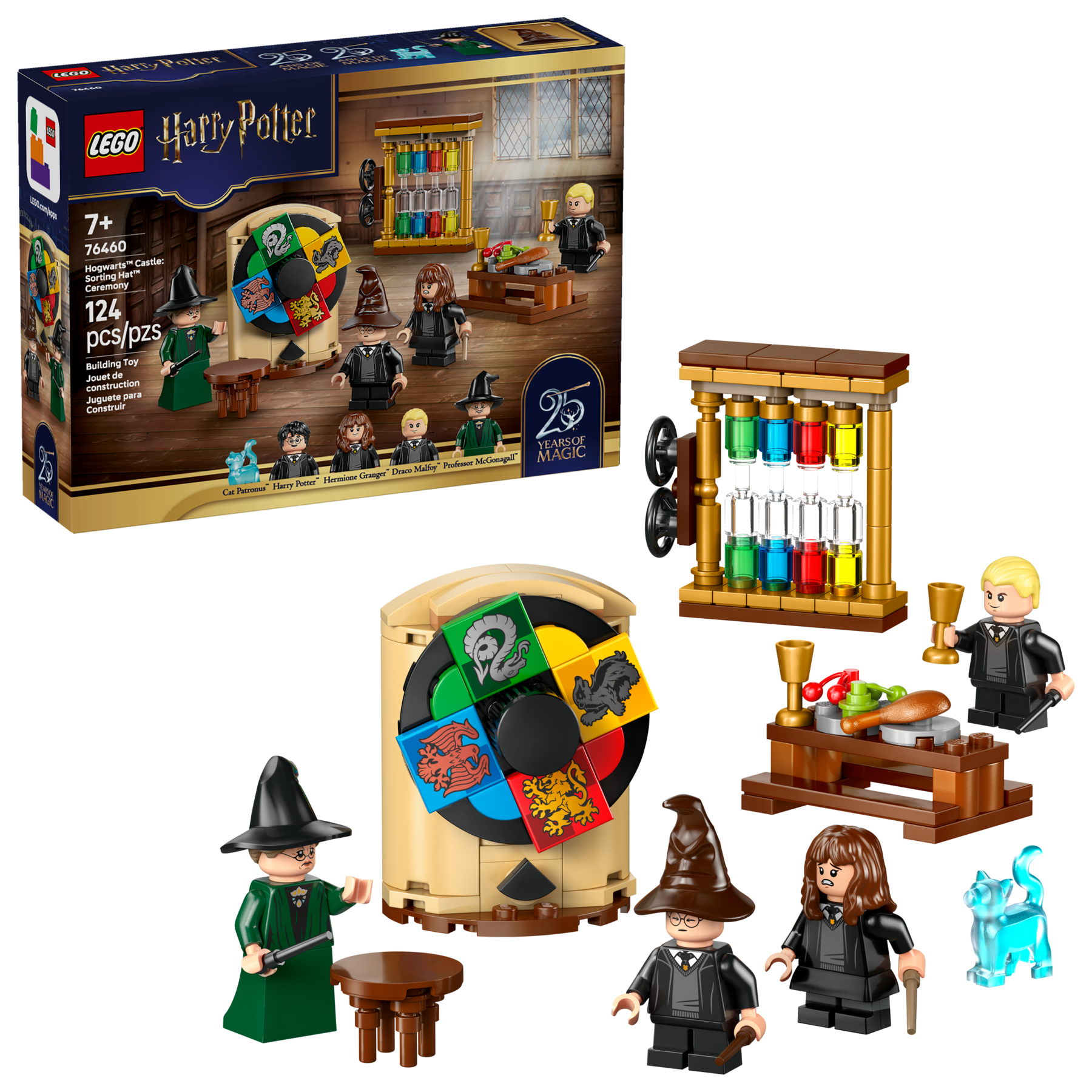 LEGO Harry Potter Sorting Hat Ceremony building set 124 pieces (British brand)