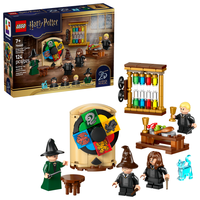 LEGO Harry Potter Sorting Hat Ceremony building set 124 pieces (British brand)
