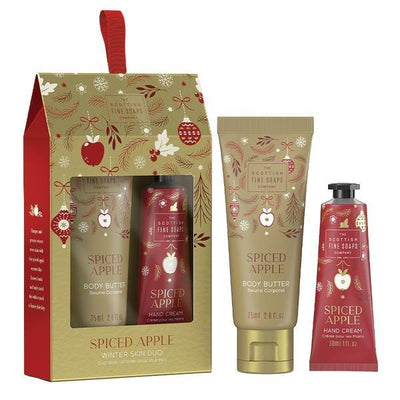 Scottish Fine Soaps Spiced Apple Body Butter og Håndkrem Duo 75ml 30ml