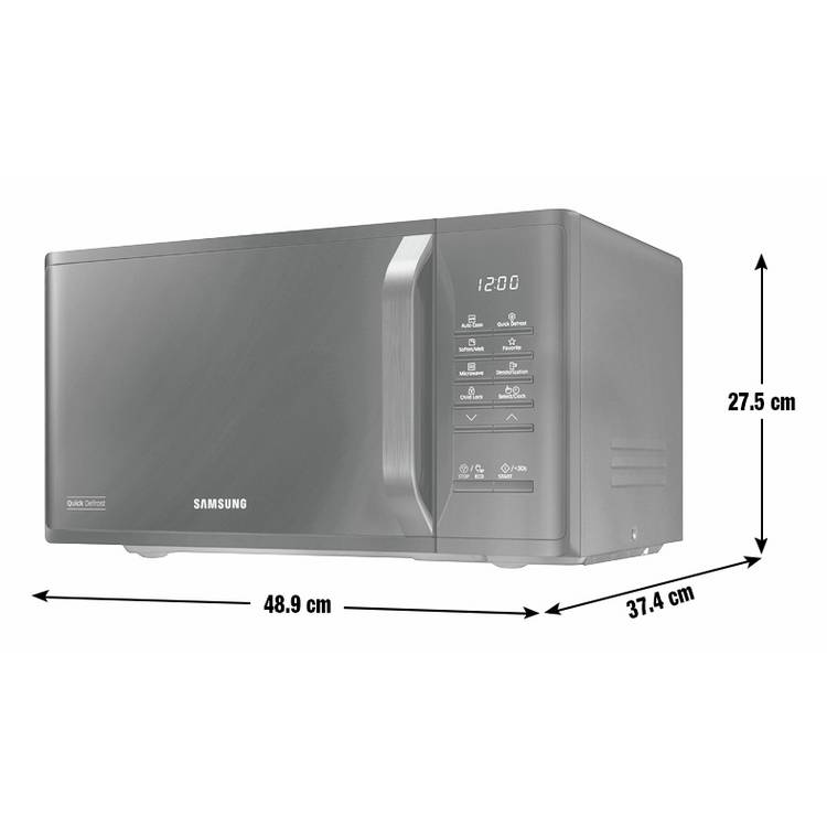 Samsung microwave 800W 23L black, imported from the UK