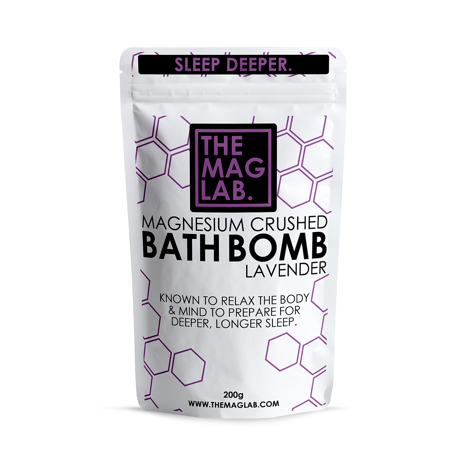 The Mag Lab. Sleep Deeper Magnesium Crushed Bath Bomb 200G