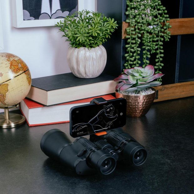 Star Gazing binoculars 7x50 with carry case and smartphone mount, UK version