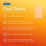 Pasante oral dams assorted 8 pack 25x15cm - British product