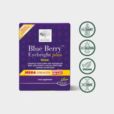 New Nordic BlueBerry Eyebright Plus One-a-Day 30 Tablets Eye Care Vitamins Holland&Barrett   