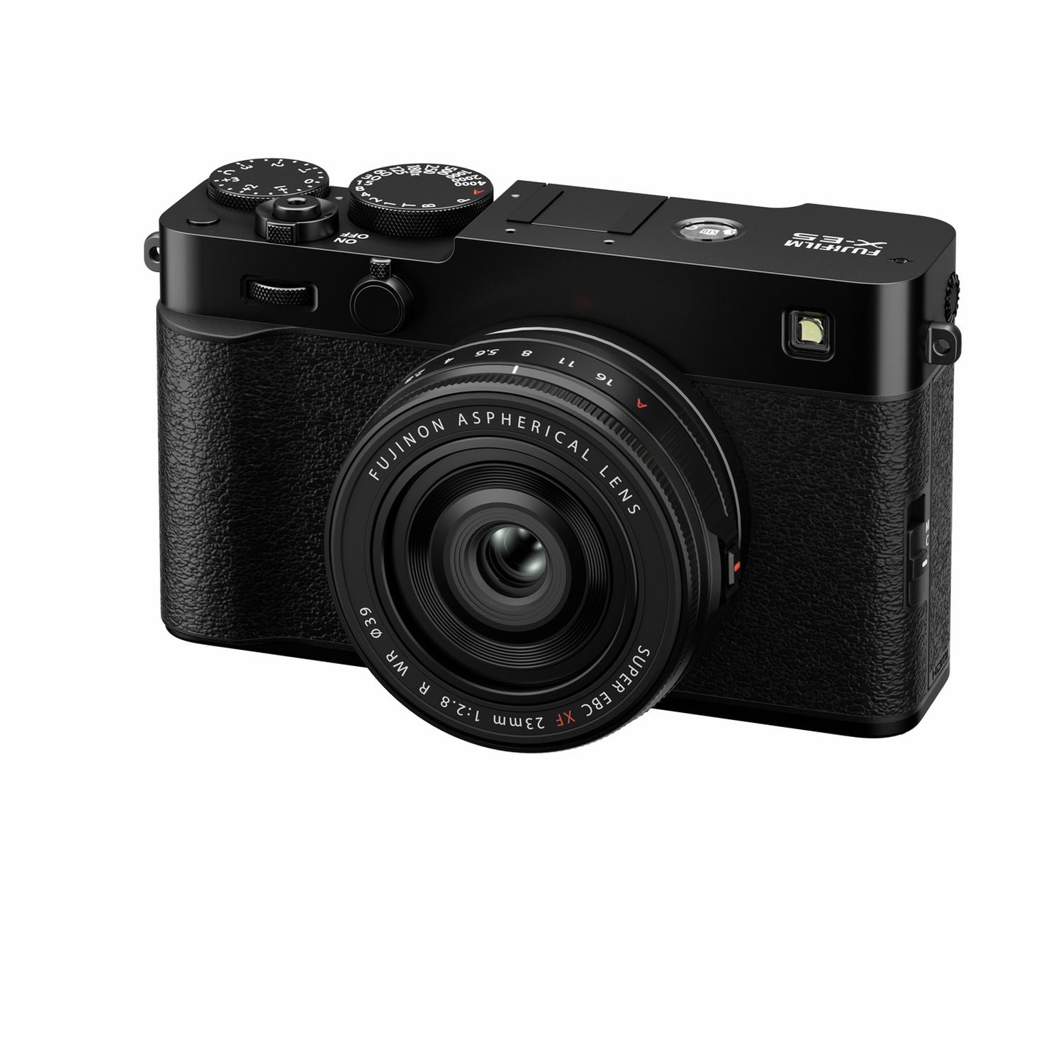 Fujifilm X-E5 mirrorless camera with XF23mm lens, black, UK version