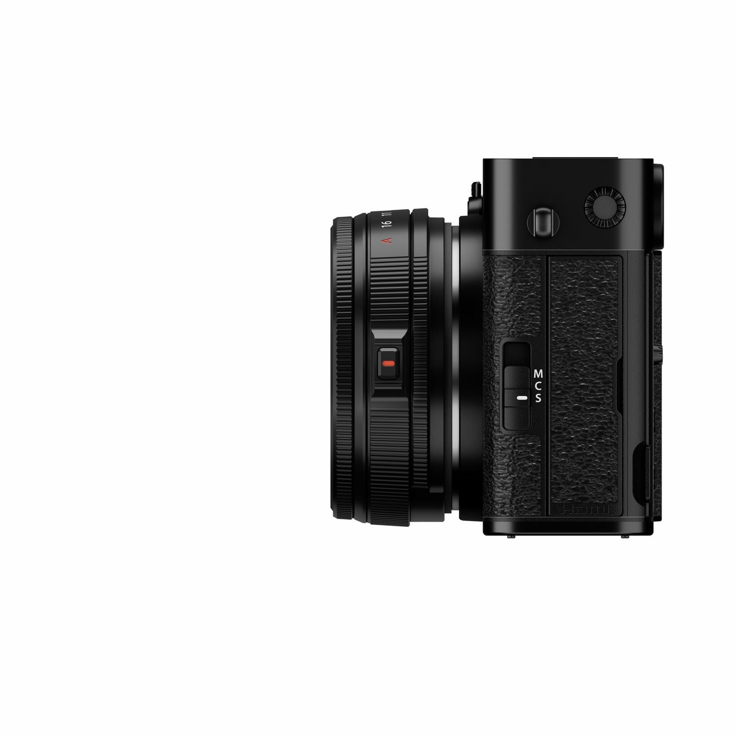 Fujifilm X-E5 mirrorless camera with XF23mm lens, black, UK version
