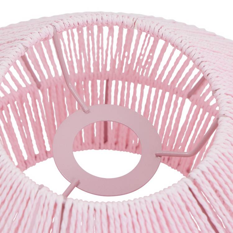 Argos Home paper rope pink lampshade 35cm, imported from the UK