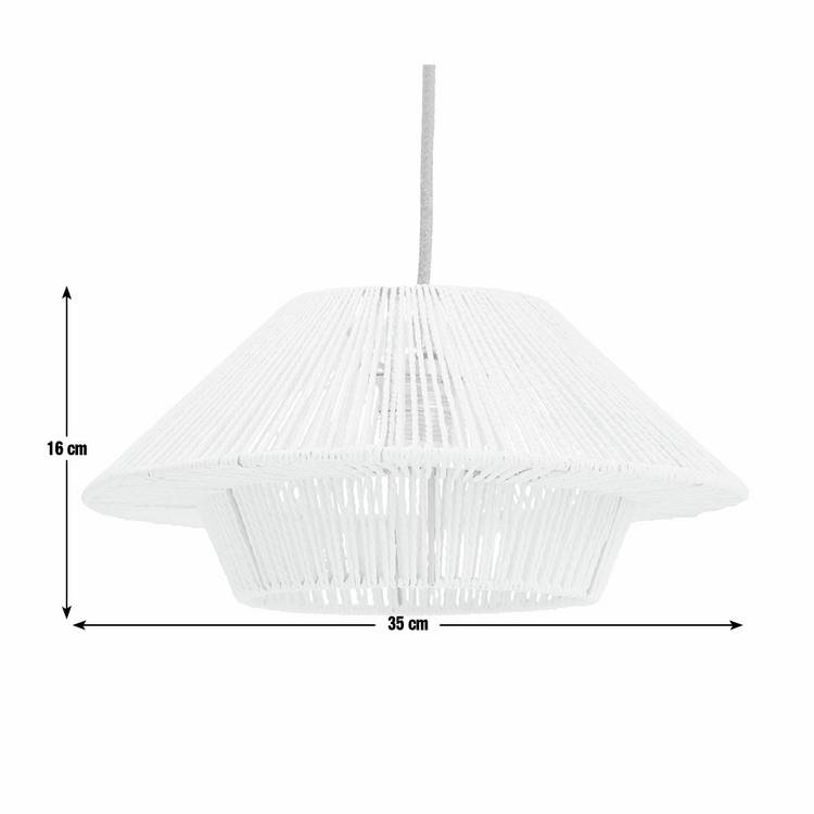 Argos Home paper rope pink lampshade 35cm, imported from the UK