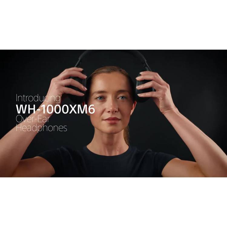 Sony WH-1000XM6 noise-cancelling headphones midnight blue (British brand)