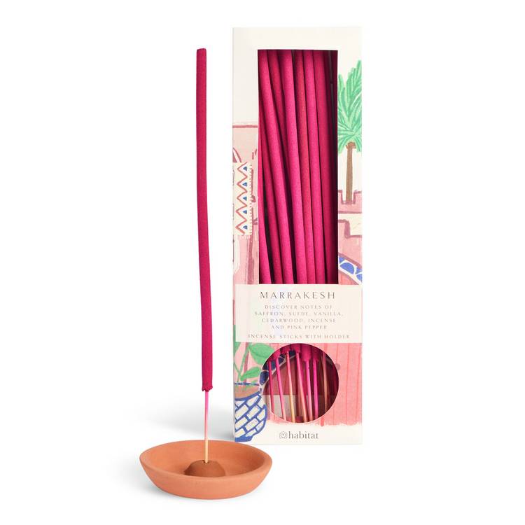 Habitat Marrakesh incense sticks and holder - British product