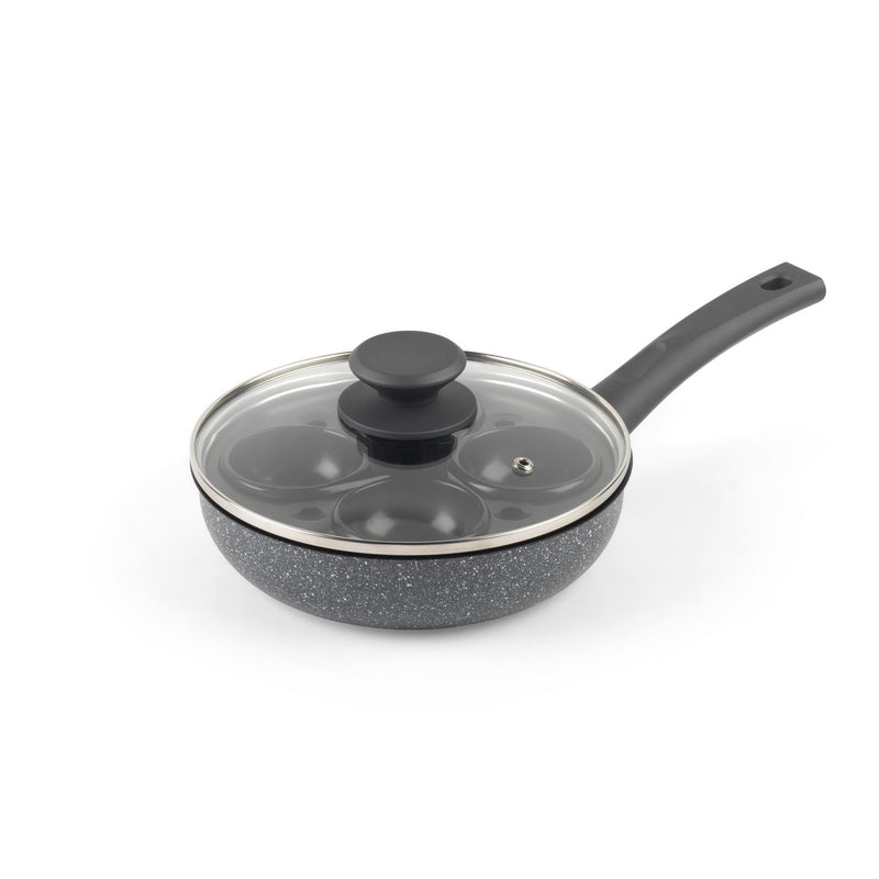 Salter Marblestone non-stick egg pan with lid 20cm, UK version