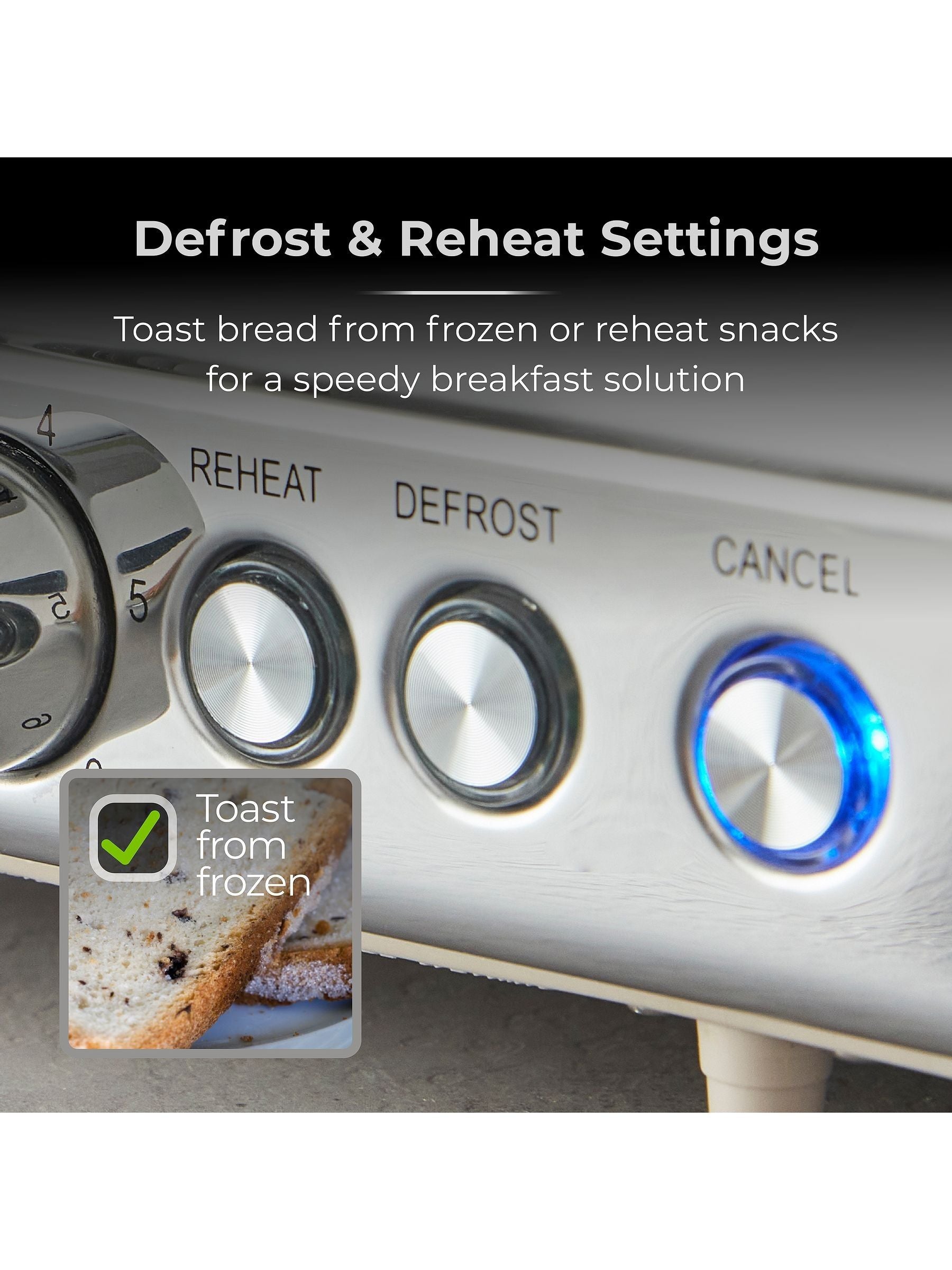 Tower Cream Cavaletto 4-slice toaster - British product