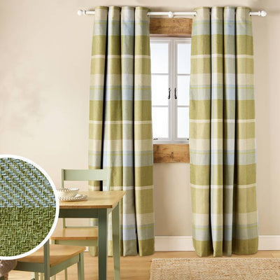 Argos Argos Home Blackout Eyelet Curtains Green 117x137cm- Buy online at McGrocer