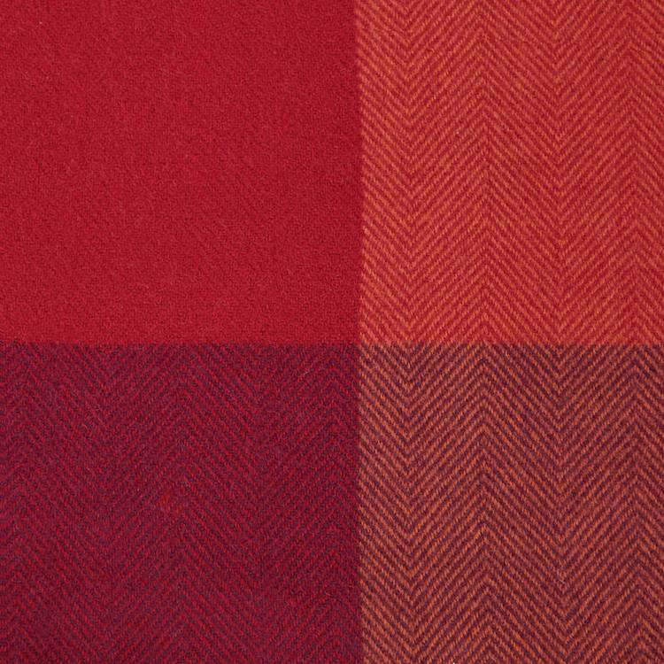 Home herringbone throw red 125x150cm (British brand)