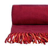 Home herringbone throw red 125x150cm (British brand)