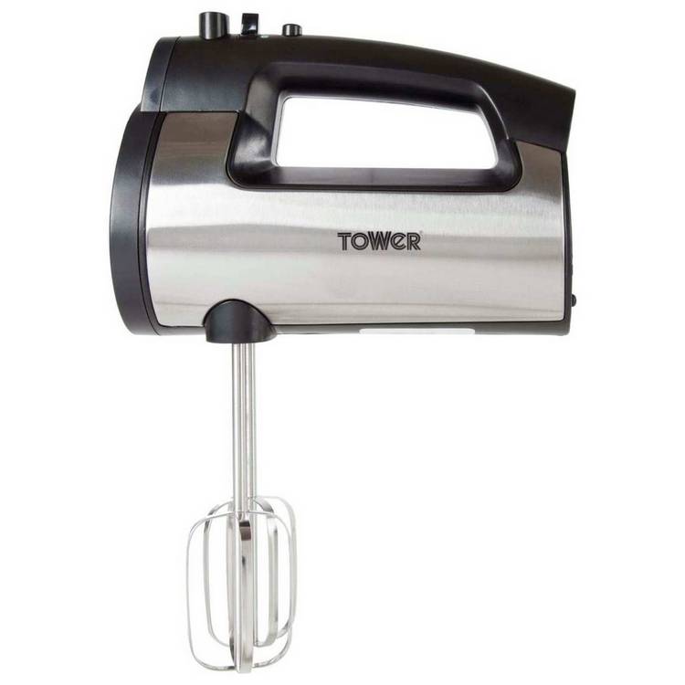 Tower 300W hand mixer stainless steel attachments (British brand)