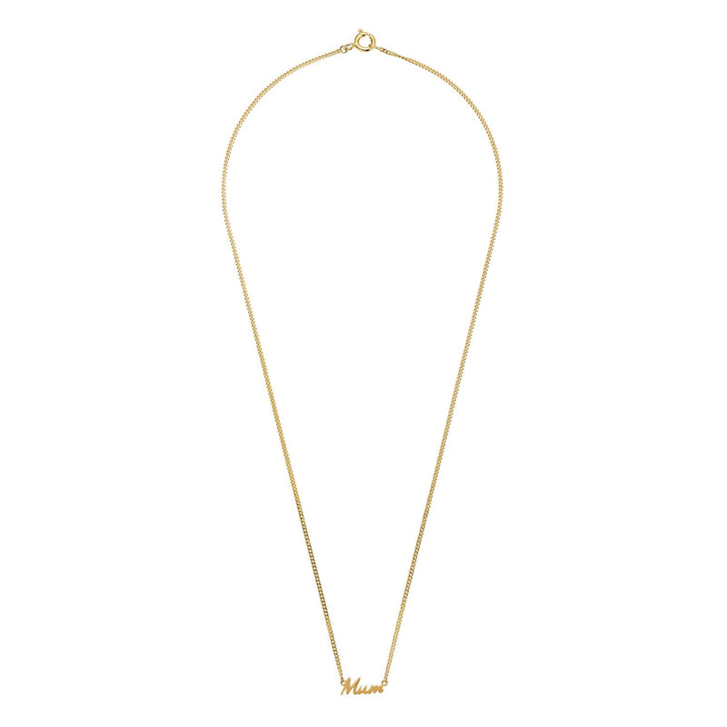 Moon & Back gold plated Mum pendant necklace British brand
