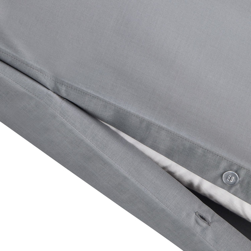 Habitat Easycare Plain Grey Bundle Bedding Set - Double