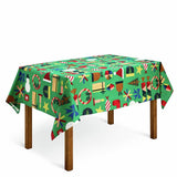 Habitat festive icons tablecloth green L180x140cm, imported from the UK