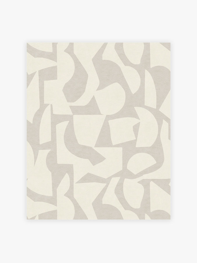 Soft Minimal geometric wallpaper A4 sample (British brand)