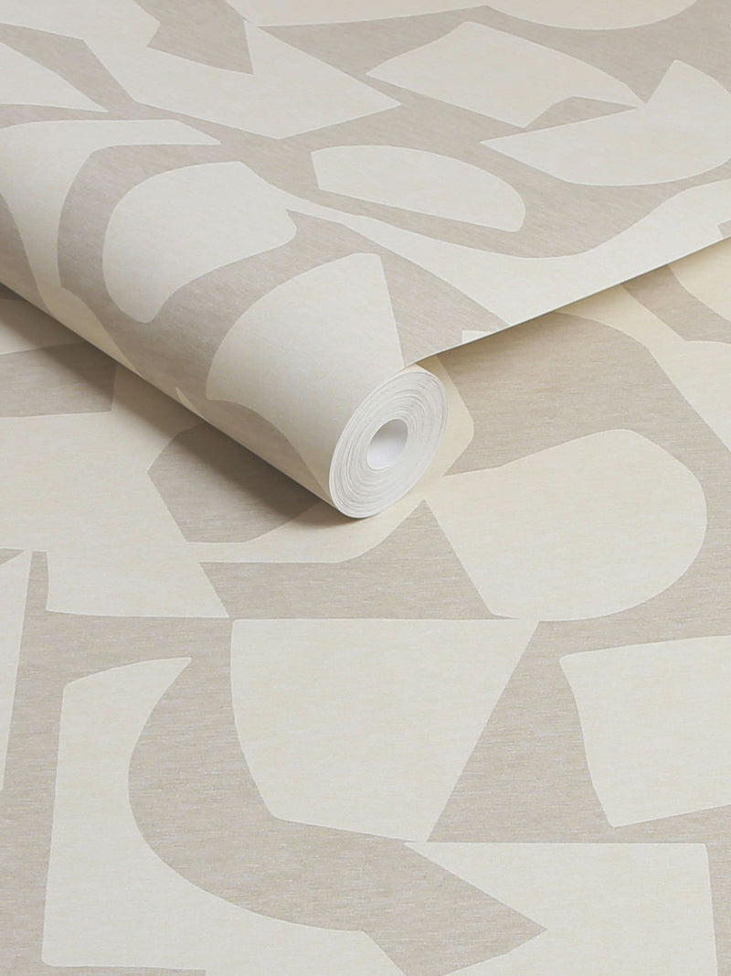Soft Minimal geometric wallpaper A4 sample (British brand)