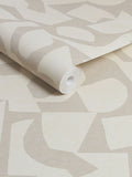 Soft Minimal geometric wallpaper A4 sample (British brand)