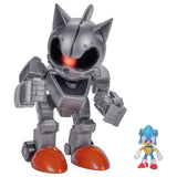JAKKS Pacific Mecha Sonic action figure 25cm with small Sonic figure, imported from the UK