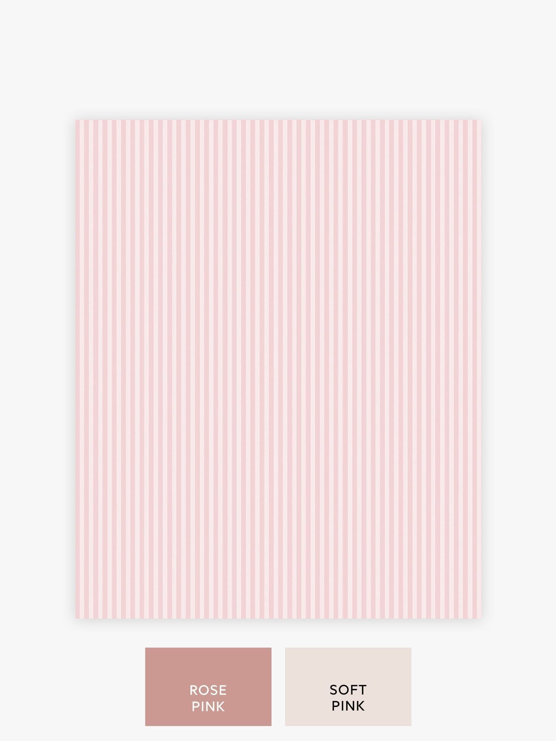 Pink Calm Stripe A4 wallpaper sample, imported from the UK